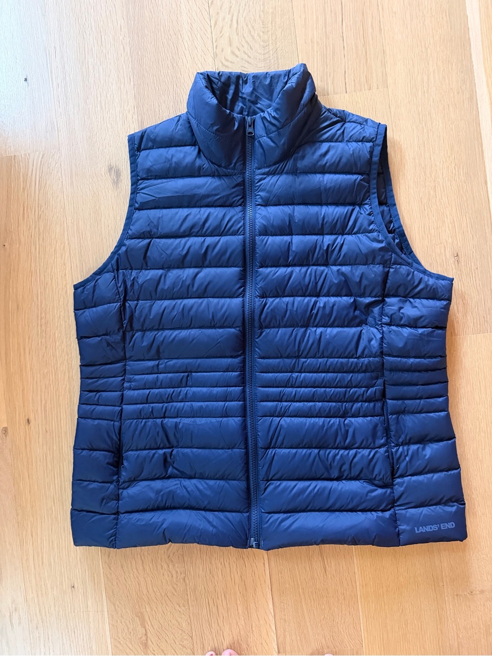 Lands' End Women's Dark Blue Quilted Packable Vest
